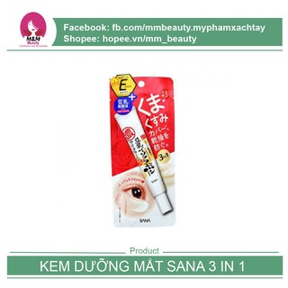 Kem mắt Sana 3 in 1 giảm thâm bọng mắt 20g.
