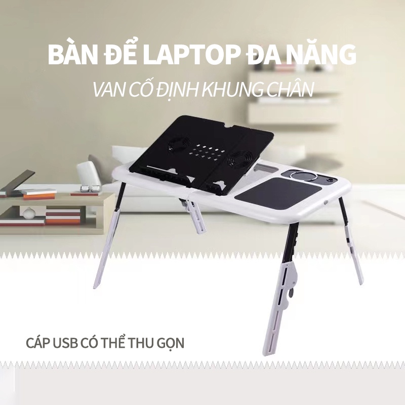 Bàn học tập làm việc tại nhà Bàn để laptop tiện lợi Giá đỡ máy tính bảng laptop hợp kim nhôm-KL020