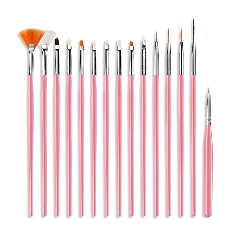 Set 15 Cọ Vẽ Móng Tay Nghệ Thuật