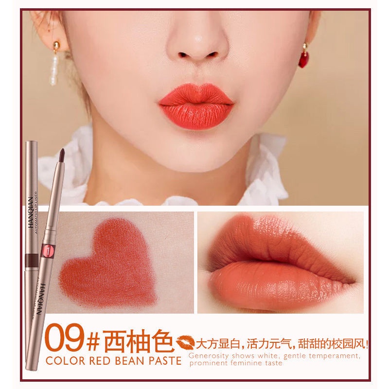 Bút Kẻ Viền Môi Kiêm Son Môi Tự Động Admm Hanqian Không Dính Cốc Dễ Lên Màu Lâu Trôi Cho Người Mới Bắt Đầu