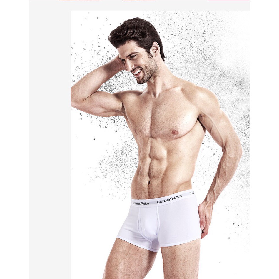 [free ship 50k + che tên đơn hàng] QUẦN LÓT BOXER NAM THUN COTTON CAIWEN (HÌNH THẬT)