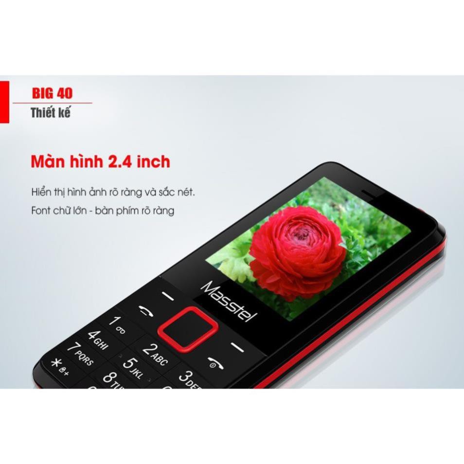 [LN12336]  Điện Thoại Masstel BIG 40 pin 4000mah Như Pin Dự Phòng