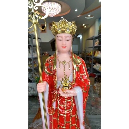 Tượng Địa Tạng Đứng - Địa Tạng Vương Bồ Tát bột đá cao cấp