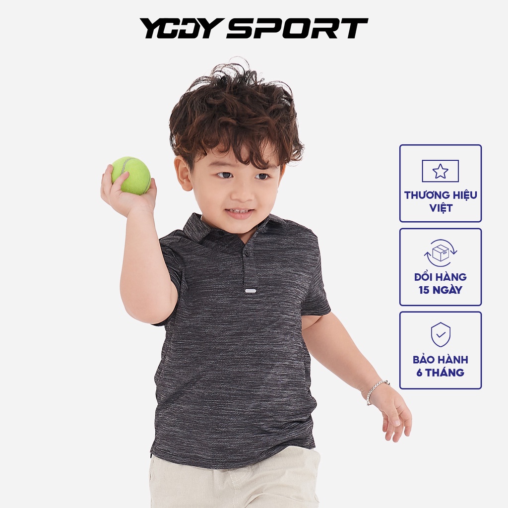 Áo thun thể thao trẻ em YODY có cổ mềm mại co giãn thoáng mát SPK5001