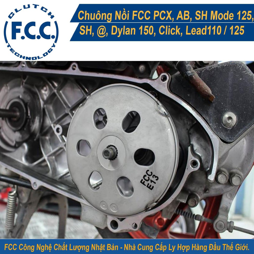 Chuông nồi FCC Honda PCX, AB, SH Mode 125, SH, @, Dylan150, Click, Lead110,125