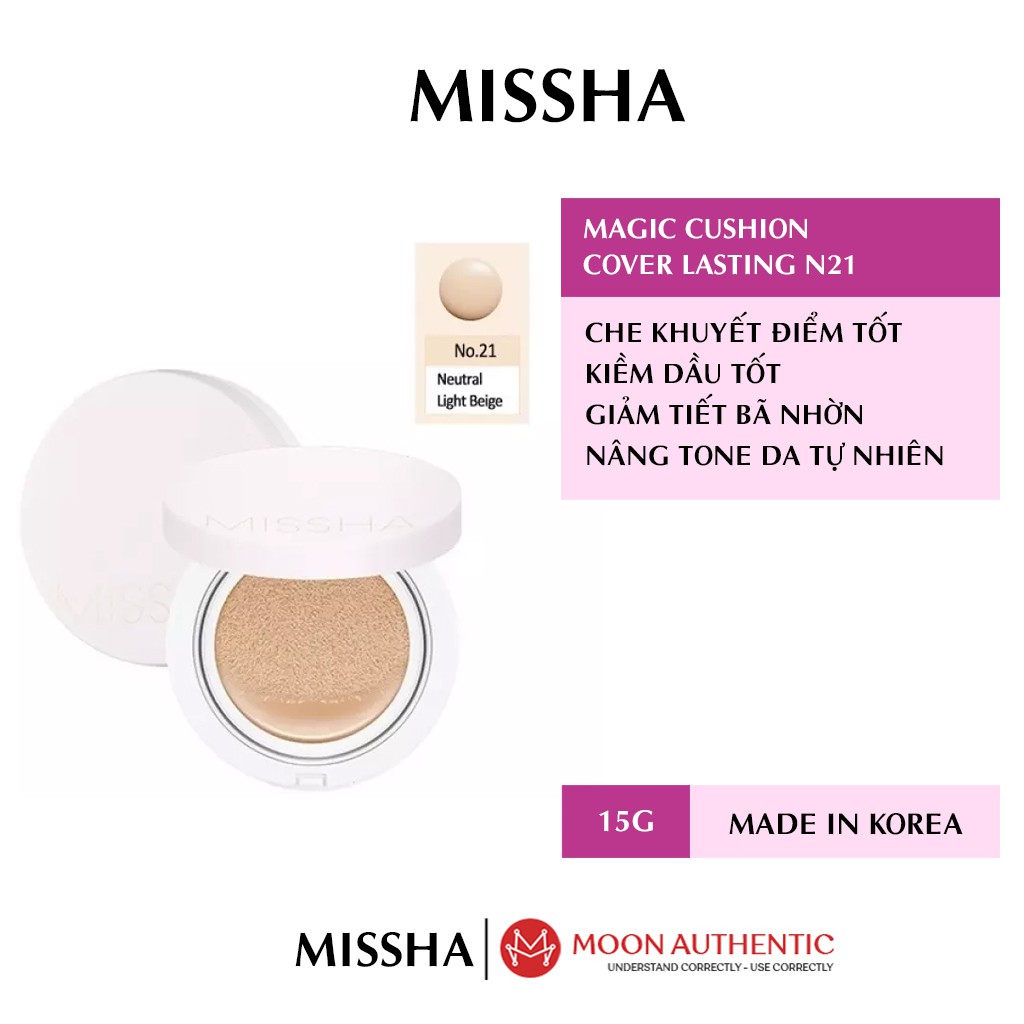 Phấn nước Cover lasting Missha M Magic Cushion SPF 50+++