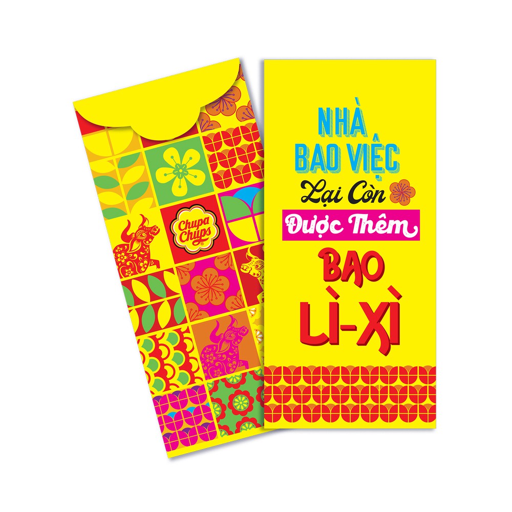 [Gro gift] Bộ 5 bao lì xì Chupa chups ( mẫu ngẫu nhiên)