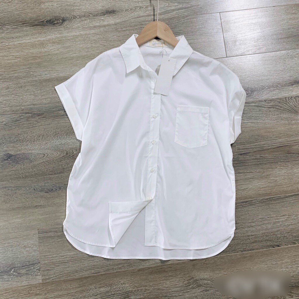 Áo sơ mi trắng tay hến dành cho nữ Thời Trang giá Xưởng Official