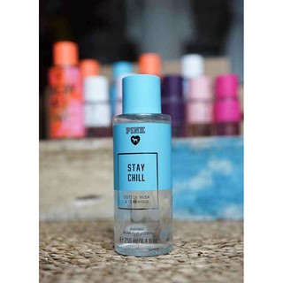 Xịt Thơm Pink 250ml Body Mist Brume Pour Le Corps Mùi Stay Chill.