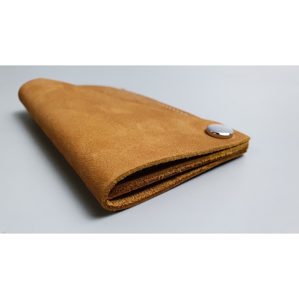 Ví card da bò sáp MN119 - 100% da bò thật, BH 3 năm, ví nhỏ, ví mini