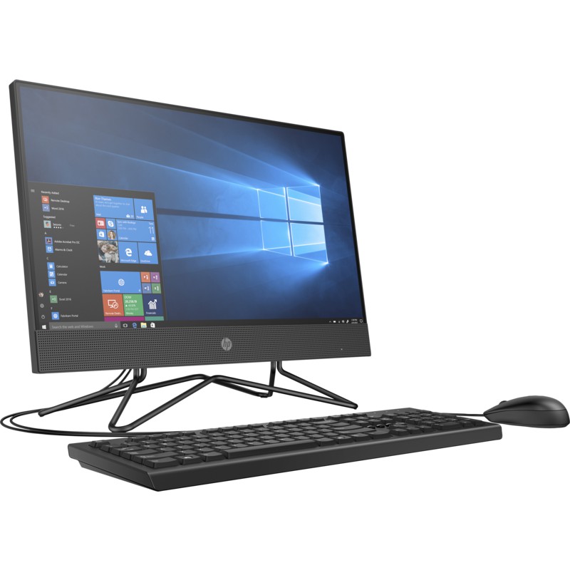 Máy tính để bàn HP 205 Pro G4 AIO Non Touch, AMD R5 4500U,8GB RAM,256GB SSD,DVDRW, AMD Graphics,21.5"FHD,Wlan ac+BT,Keyb