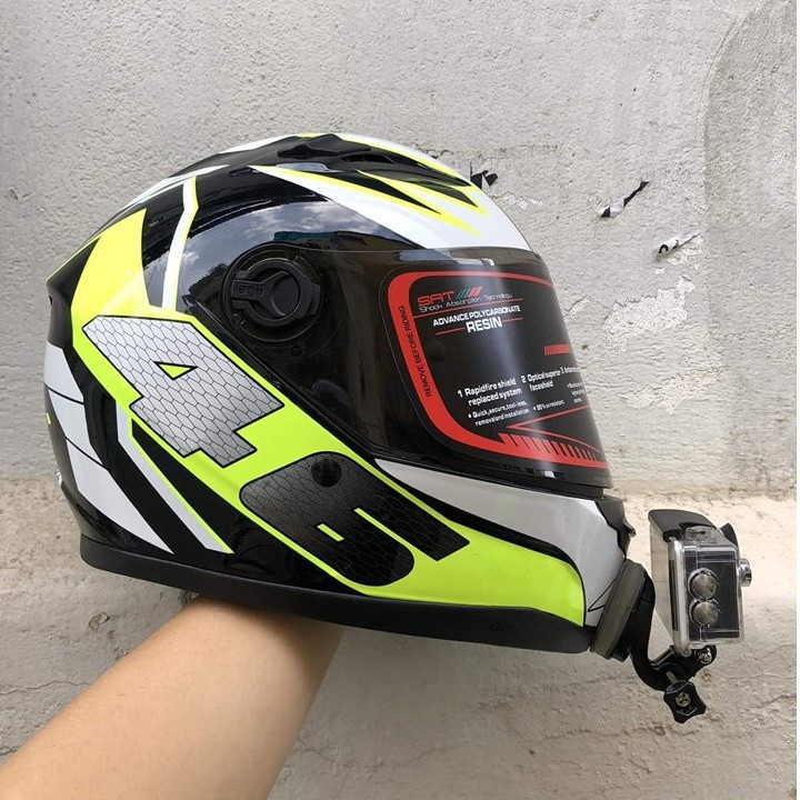 [Rẻ vô địch] Bộ chữ J, gắn camera lên nón, mount gắn cằm, phụ kiện camera hành trình+Tặng keo dán 3M | BigBuy360 - bigbuy360.vn