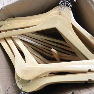 10 cái móc gỗ 80k size 43cm chuẩn người lớn
