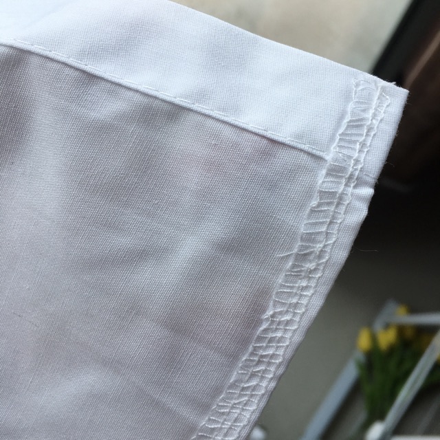 Áo sơ mi trắng dáng rộng sẵn - hình thật chất liệu kate silk