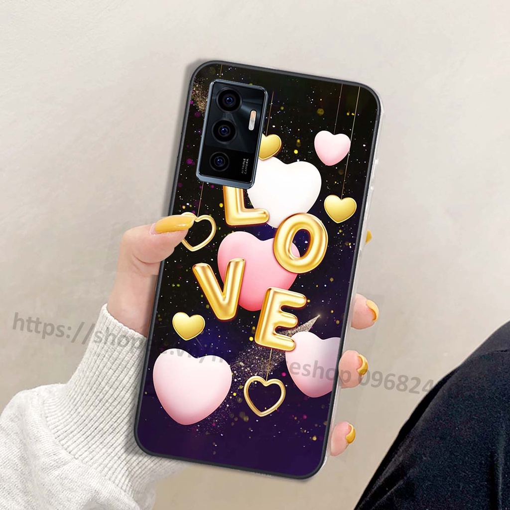 Ốp lưng vivo V23 5G / V23e in hình trái tim love heart 3D sang trọng