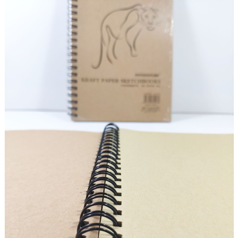 Sổ Lò Xo Giấy Xi Măng Vẽ Chì KRAFT PAPER Sketchbooks Craft Paper Sketchbook 50 Trang [POTENTATE]