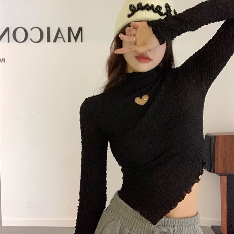 Áo Nữ Tay Dài Phối Ren Thời Trang Phong Cách Hàn Quốc