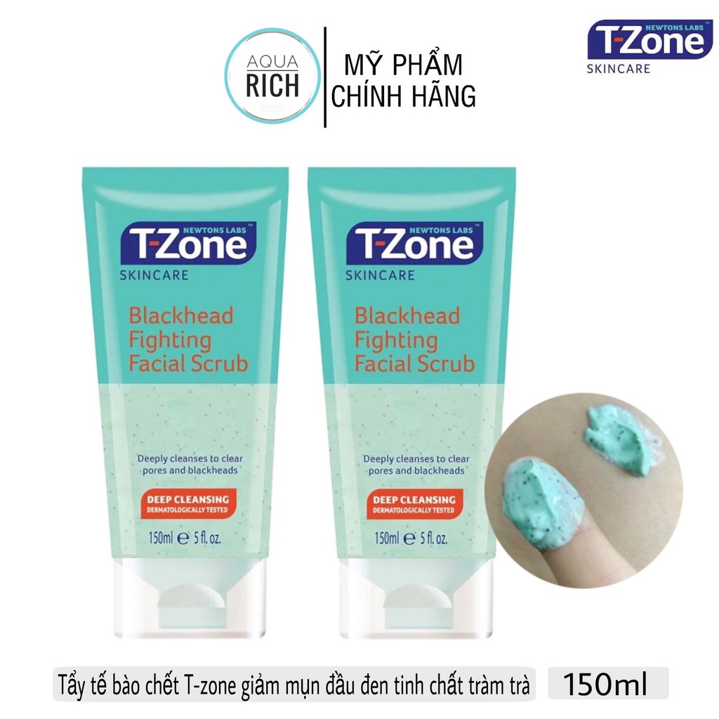 Tẩy Tế Bào Chết T-zone Giảm Mụn Đầu Đen Tinh Chất Tràm Trà Blackhead Fighting Facial Scrub 150ml