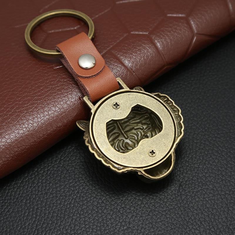 Móc Khóa Kim Loại Hình Đầu Hổ Phụ Kiện Mở Nắp Chai Cho Bố Him Boyfriend Husband Grandpa Uncle