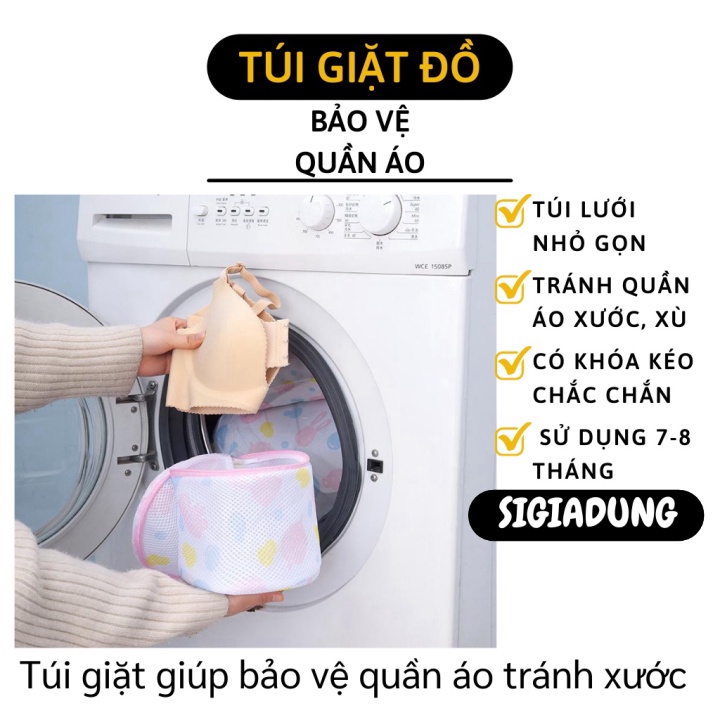 [SGD] Túi Giặt Quần Áo - Túi Giặt Đồ Máy Giặt, Đồ Lót Có Dây Khóa Kéo Chắc Chắn 6445