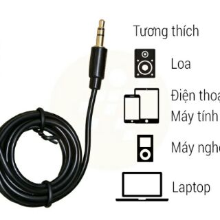 Cáp Audio 3.5 mm dài 1m (Đen)