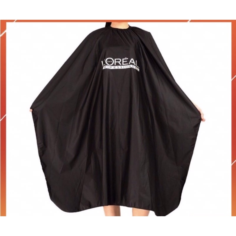 Áo choàng cắt tóc Tony &Guy  có chun ở cổ co giãn, khăn choàng cắt tóc dùng cho gia đình và salon