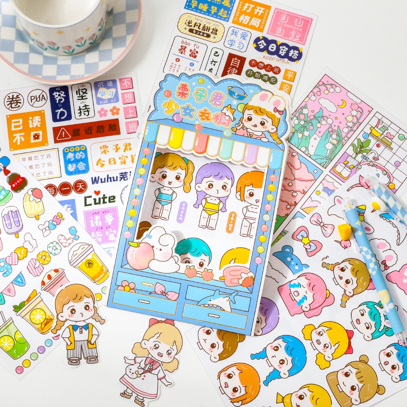 Hình Dán Công Chúa  Hình Dán Cute Sticker Dễ Thương  DIY Quần áo Sticker Nhãn Dán Trẻ Em Sticker Decor  Sitker Cute  Nữ nhãn dán mặc quần áo