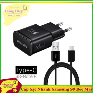 Cáp Sạc Nhanh Samsung S8 Chân Type C Bóc Máy