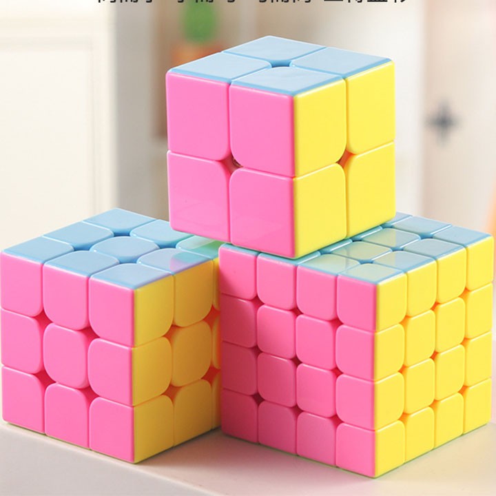 Combo 3 Rubik Qiyi MoYu 2x2, 3x3, 4x4, Trơn, Mượt. Rubic Đồ Chơi Phát Triển Kỹ Năng Cơ Bản, Rèn Luyện Trí Não, Tư Duy