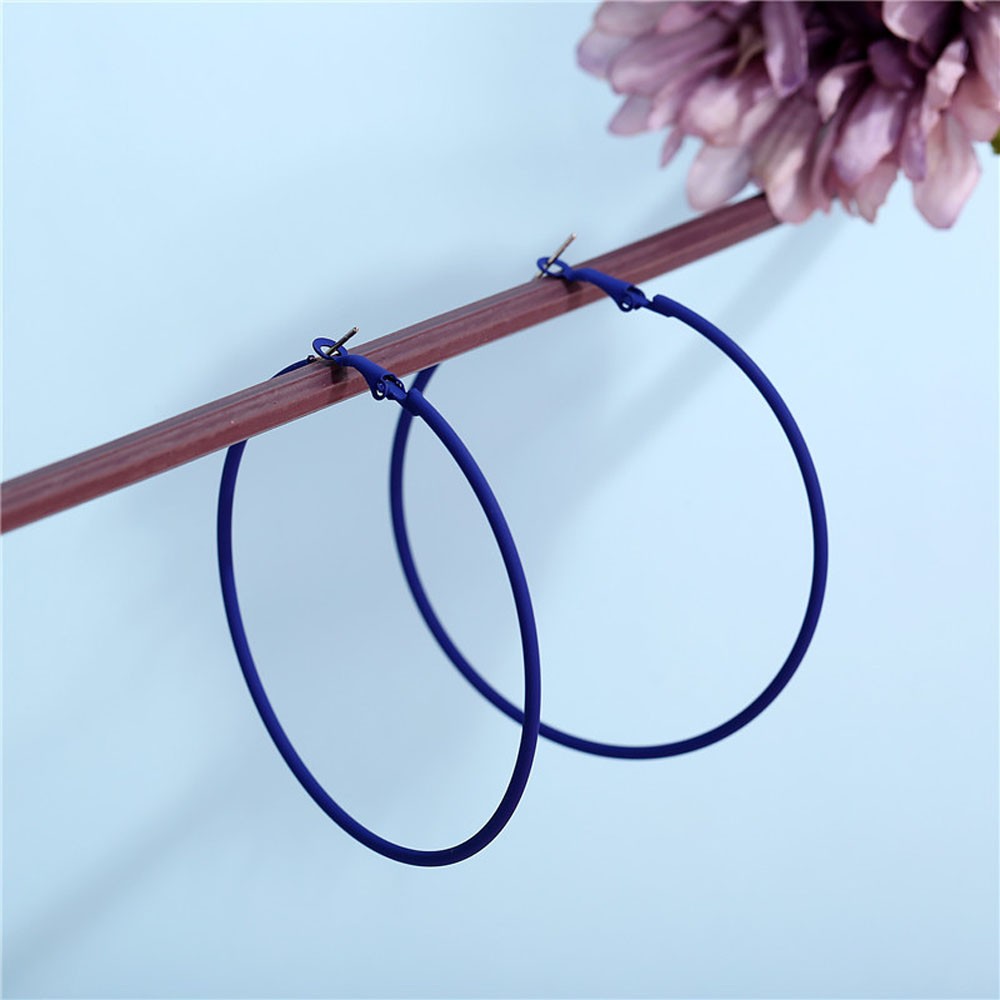 Khuyên tai hình tròn thời trang cho nữ 6cm