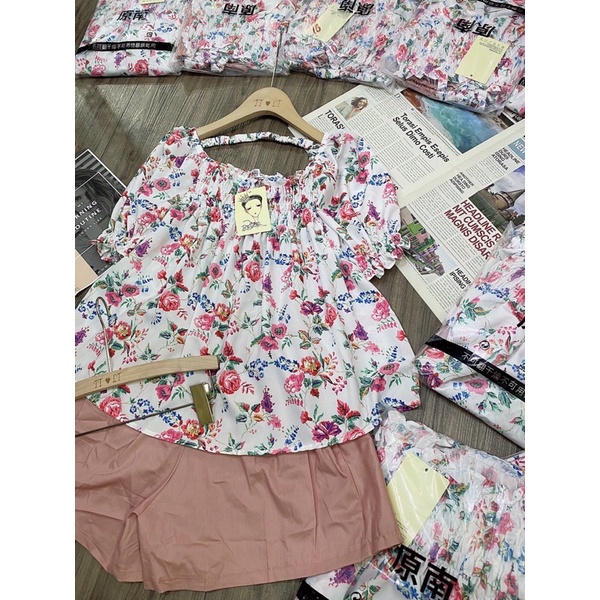 Bán sỉ bộ đũi hoa sooc hồng