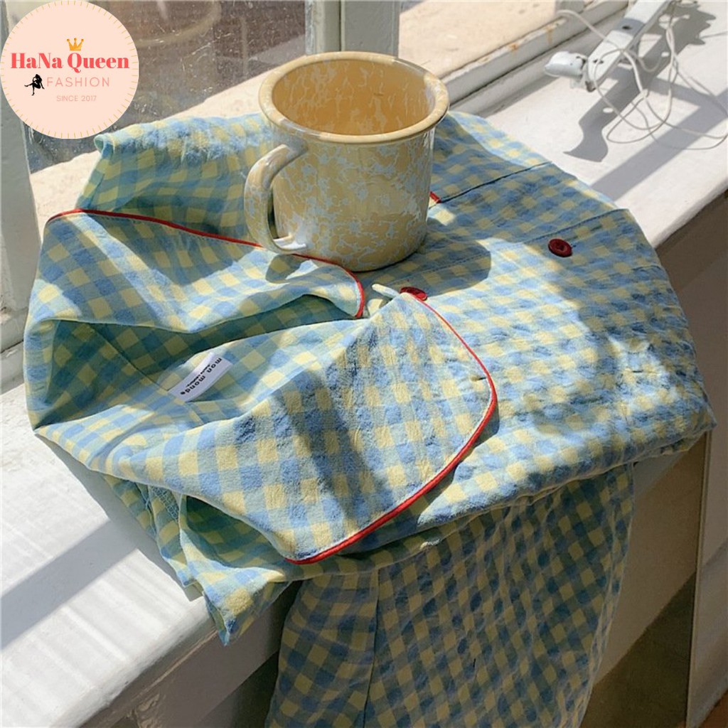 Set 3 món váy ngủ, bộ đồ pijama cộc, bộ đồ pijama dài cực kỳ dễ thương phong cách tiểu thư