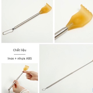 Cây Gãi Lưng Inox Nhỏ Gọn Bỏ Túi Tiện Lợi