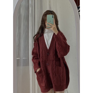 Áo Khoác Cardigan basic len xịn