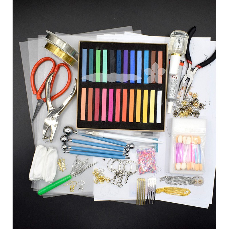 Set plastic shrink làm hoa, trâm cài