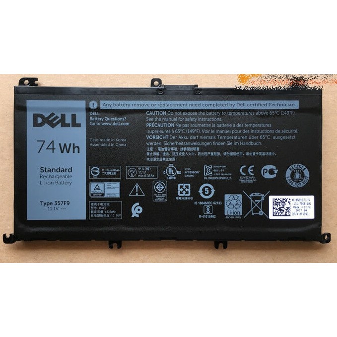 (BATTERY) PIN LAPTOP DELL 7559 (ZIN) - 6 CELL - Inspiron 15-7000 7559, 357F9 71JF4