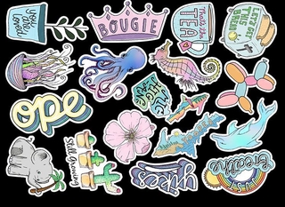 Set 100 Miếng Dán Graffiti Chống Nước Trang Trí Đa Năng