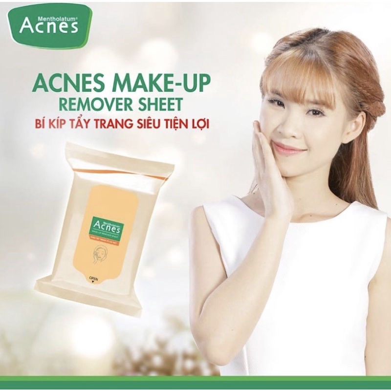 Khăn tẩy trang Acnes Make Up Remover Sheet (20 miếng)