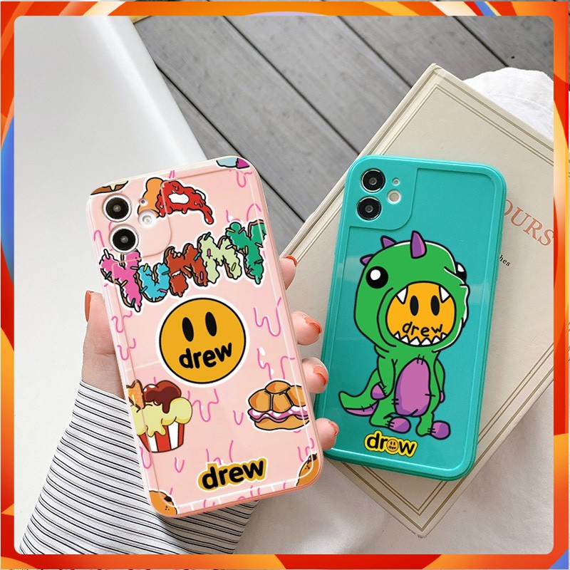 Ốp lưng IPhone  viền nổi bóng drew 6/6plus/6s/6splus/7/7plus/8/8plus/x/xr/xs/11/12/13/14/Pro/Plus/Promax