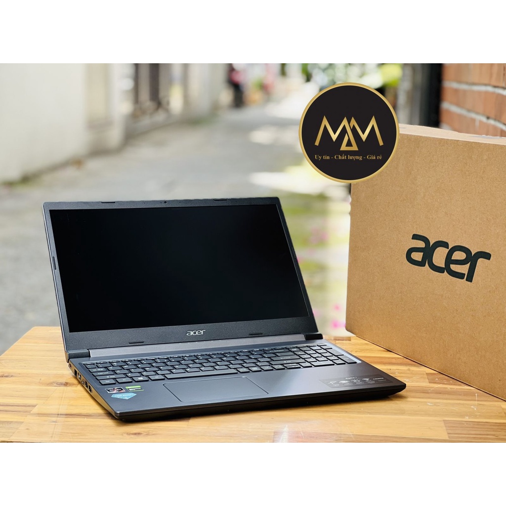 Laptop Gaming Acer Aspire 7 A715 Ryzen 5 5500/ 8G/ SSD256/ GTX1650 4G/ Full HD IPS/ Gập 180 độ/ NEW FULL BOX
