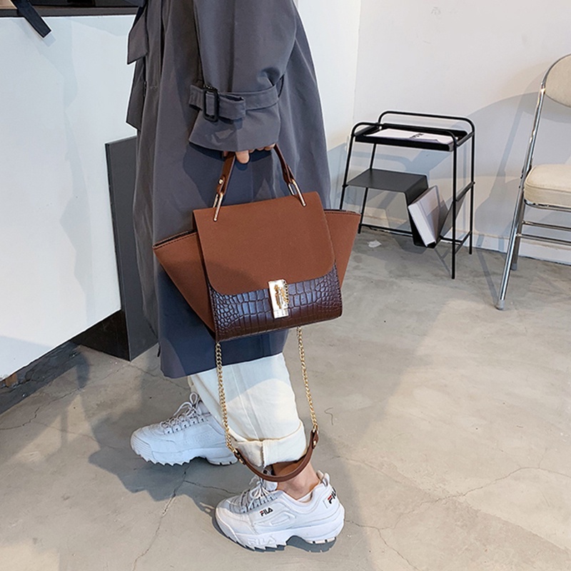 Túi đeo chéo IELGY thiết kế hình đôi cánh phong cách retro thời trang cho nữ