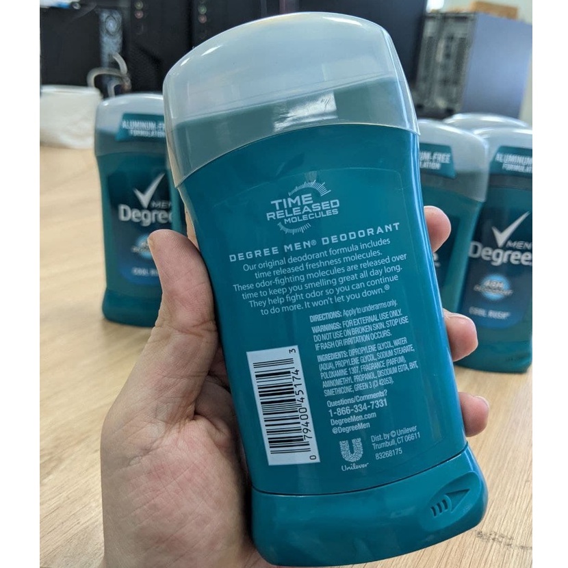 Lăn nách nam Degree Men 48h Antiperspirant 76g (hàng Mỹ)