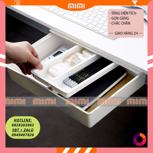 Ngăn kéo bàn, Hộc bàn di động mini sắp xếp đồ gọn gàng, Hộp lưu trữ đồ tiện ích dành cho văn phòng và mọi gia đình