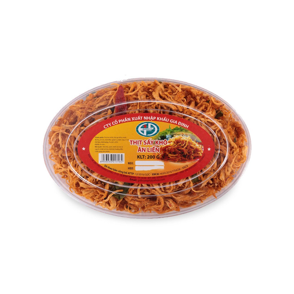 Thịt sấy khô ăn liền Gidico