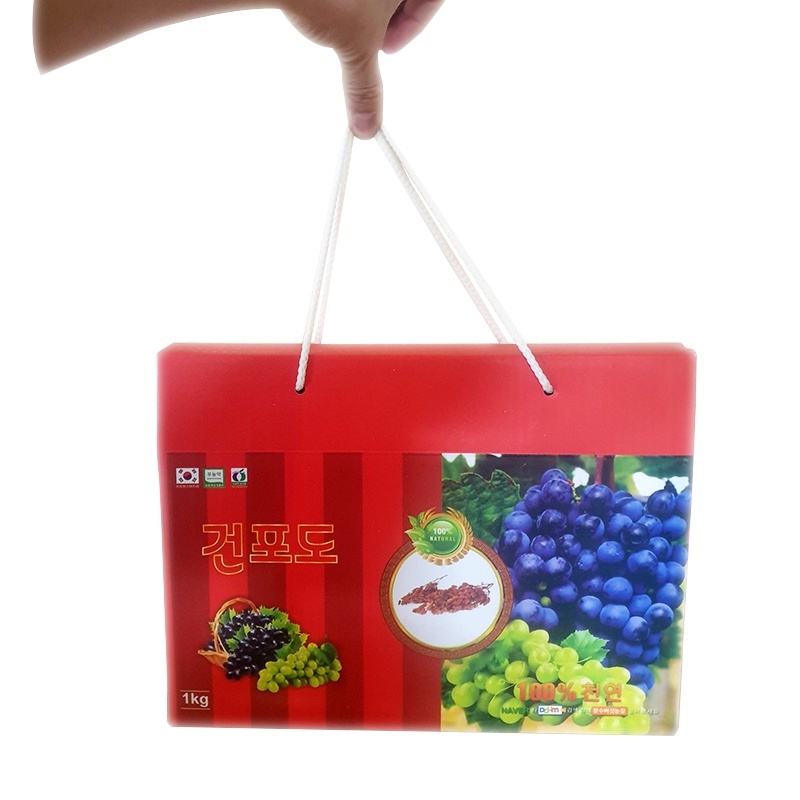 01 Hộp nho sấy khô hàn quốc 1kg Tặng Kèm theo túi xách