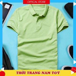 ⚡[ TOP BÁN CHẠY ] Áo thun nam POLO trơn vải cá sấu cotton cao cấp ngắn tay màu pastel cực sang trọng lịch lãm