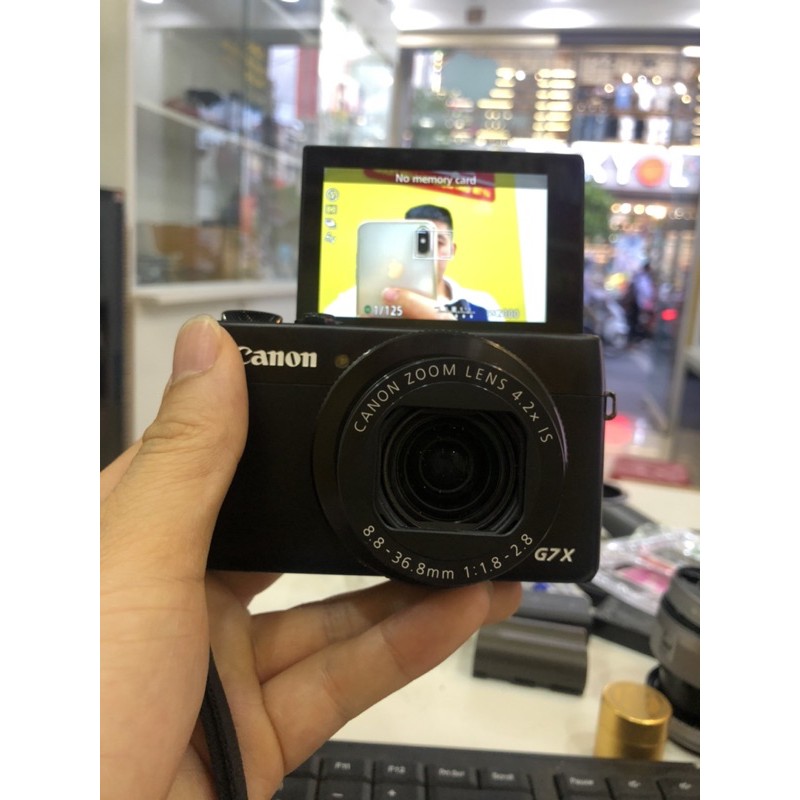 Máy ảnh Canon G7X mark I cho chuyên gia Vlog, có wifi màn hình cảm ứng lật