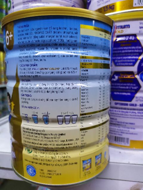 Sữa Abbott Grow Gold 6+ 900g