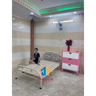 [Mã LIFEBKA5 giảm 10% tối đa 1 Triệu đơn 500k] Giường ngủ sắt cao cấp 1m x 2m bảo hành 1 năm