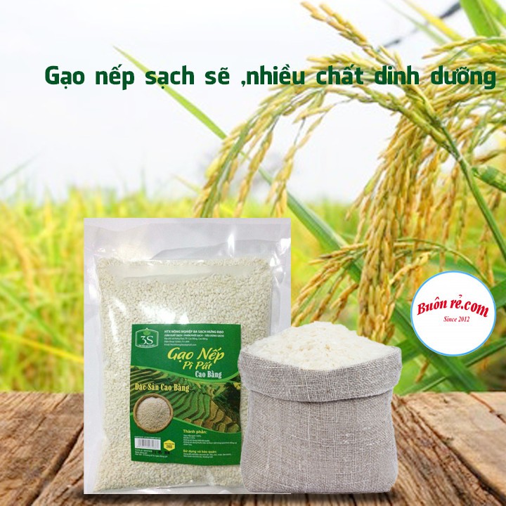 Gạo Nếp Pì Pất Đặc Sản 3 Sạch Cao Bằng Gói 1Kg - Nông Sản Sạch A Thái - 00017